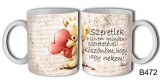 Noname Bögre B472 Szeretlek a szívem minden szeretetével! - Szerelmes Szíves bögre