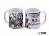 Noname Bögre Boldog 40. Születésnapot levendulás 3dl SZ100 - Szülinapos bögre