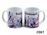 Noname Bögre Boldog Szülinapot levendulás 3dl C067 04388 - Szülinapos bögre