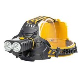 Noname Brutál erős Dupla P50 COB LED Fejlámpa 3x Akkumulátorral USB - W647