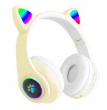 Noname Cicafüles Vezeték nélküli Bluetooth sztereó headset mikrofonnal fejhallgató Mp3, TF/MicroSD Slot,...