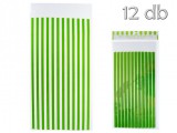 Noname Cukorka tasak zöld csíkos 12db 25x51cm 30507