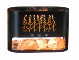 Noname Design Párologtató Aroma Diffúzor Sókő kristály és Láng LED fénnyel 250ml - KP-023