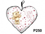 Noname Díszpárna P250 szív nagy Sok szíves I love you