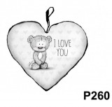 Noname Díszpárna P260 szív kicsi I love you Nevlini - Díszpárna