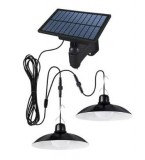 Noname Dupla Vezeték nélküli Napelemes LED Függőlámpa távirányítóval