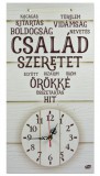 Noname Falióra Család szeretet 26x50cm - Óra, falióra