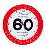 Noname Falióra kerek 60 Boldog születésnapot 28cm 02606 - Óra, falióra