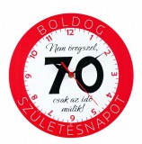 Noname Falióra kerek 70 Boldog születésnapot 28cm 02607 - Óra, falióra