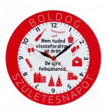 Noname Falióra kerek Boldog születésnapot 28cm 02610 - Óra, falióra