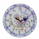 Noname Falióra kerek levendulás 28cm 02582 - Óra, falióra
