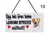 Noname Fatábla 15 Labrador retriever 22x11cm - Falikép
