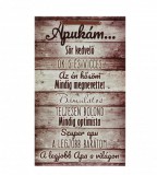 Noname Fatábla Apukám... Sör kedvelő, okos és vicces... 16x26cm