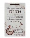 Noname Fatábla kicsi Van egy csodálatos Férjem 16x26cm - Falikép