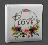 Noname Fényképalbum All you need is love 200db 15x10cm-es képhez KD46200 ART65