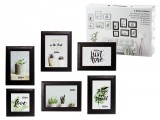 Noname Fényképtartó szett fekete 6db 7105 - Fényképtartó