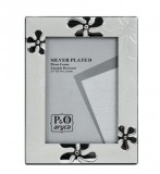 Noname Fényképtartó virágos Silver 9x13cm-es képhez ASP17-3R - Fényképtartó