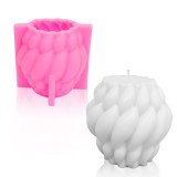 Noname Fonott íves oszlop - gyertya szilikon forma