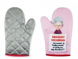 Noname Főzőkesztyű Vigyázat Nyugdíjas 04021 - Tréfás Edényfogó kesztyű
