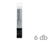 Noname Gyertya metál ezüst 6db 15,5cm 239453