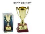 Noname Győztes kupa Happy Birthday 14cm 03841