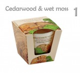 Noname Illatgyertya pohárban Oriental wood 8,5cm 2féle