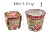Noname Illatgyertya pohárban Sweet Home 9x8,5cm 2féle illatban