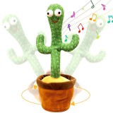 Noname Interaktív táncoló, zenélő, világító kaktusz - Beszélj hozzá és visszamondja
