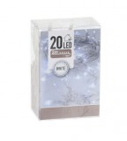 Noname Karácsonyi 20 LEDes fényfüzér hidegfehér elemes 230cm AXS000520 - Karácsonyi LEDes fényfüzér...