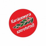 Noname Karácsonyi körcímke 20 db/cs Karácsonyra szeretettel