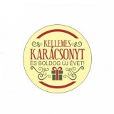Noname Karácsonyi körcímke 20 db/cs Kellemes karácsonyt és boldog új évet