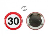 Noname Kitűző sebességkorlátozó tábla - 30-as 5,5cm MK30427