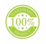 Noname Körcímke 20 db/cs 100 handmade product zöld