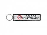 Noname Kulcstartó 30 Boldog Születésnapot 16cm 5953