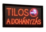 Noname Led világító reklám tábla - Tilos a dohányzás