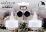 Noname LEDes teamécses időzítővel 2db 4,5cm AX5999900