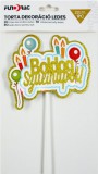 Noname LEDes tortadísz Boldog Szülinapot fiús 21cm
