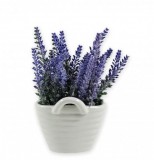 Noname Levendula kaspóban mű 18cm 03870 - Virág dekoráció