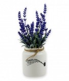 Noname Levendula kaspóban mű 24cm 03873 - Virág dekoráció