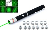 Noname Lézer pointer lézer mutató elemes toll zöld lézer - 13 fejjel