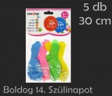 Noname Lufi Boldog 14. Szülinapot színes 5db 30cm 21039