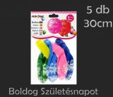 Noname Lufi Boldog Születésnapot színes 5db 30cm 21025