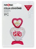 Noname Lufi fólia Baby Girl szív rózsaszín 110cm 644039