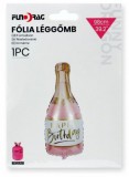Noname Lufi fólia Happy Birthday pezsgős üveg 98cm 644114