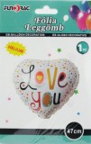 Noname Lufi fólia szív Love you 47cm 610751