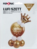 Noname Lufi szett Boldog Szülinapot arany 13db 619617