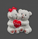 Noname Maci pár fehér Love puszi 6,5cm 045462