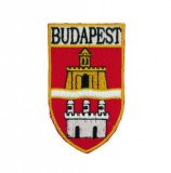 Noname Matrica Budapest címer CA 5x8,5cm - Magyaros ajándék