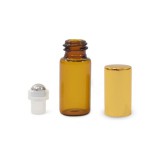 Noname Mini golyós üveg 3 ml arany kupakkal