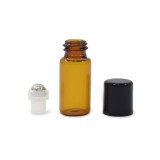 Noname Mini golyós üveg 3 ml fekete kupakkal